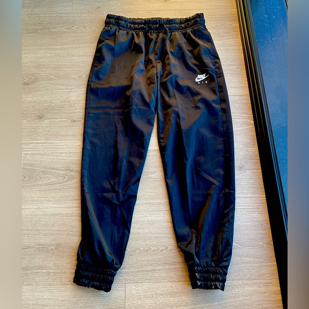 Nike Air Black Satin Joggers
